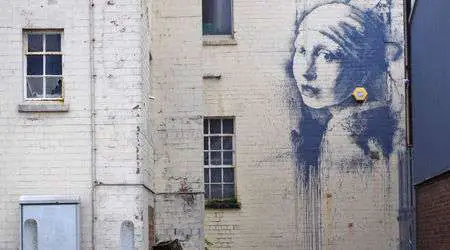 "Арестуваният" Банкси показа нов графит в Бристол